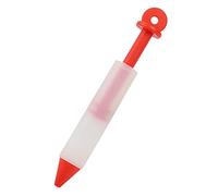 Cake Pen Writing Pen, Silicone Food Writing Pen Cake Name Writing Chocolate Decorating Tools Cake Mold Cream Cup Cookie Icing Decorating Syringe Pen(Red)