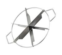 Cake Pieci Slicer - Cake Portion Marker, Non Stick Cutting Tool | Round Pastry Pizza Cutter For Even Slices, Precise Division Tools With Baking Side Handles D