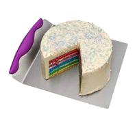 Cake Pizza Transfer Tray, Cake Lifter Shovel Pizza Shovel Heavy Duty Cake Lifter Cake Moving Plate Tool Cookie Spatula with Comfort Grip Handle for Baking Beginners, Baking Enthusiasts