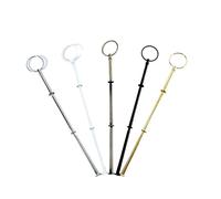 Cake Plate Stand 10 Set 3 Tiers Cake Stand Rods/Ceramic Fruit Tray Handles Hardware Gold Black Silver Color(Bronze)