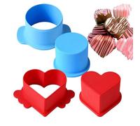 Cake Pop Cutter, Birthday Parties Cake Cutter Pusher, Skewers Shapes Press Set Smooth Creative Teaching Tool for Family Party Decor Fun