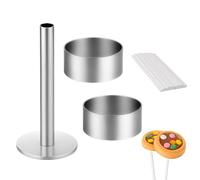 Cake Pop Mold Set with Pusher, Round Cake Pop Cutter Kit for Perfect Round Treats, Reusable Baking Tools for Home, Birthdays, Weddings, Professional Dessert Molds (Cutter+Pusher)