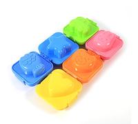Cake Pop Moldes, 6PCS Egg Moldes Rice Moldes Egg Shaper Fish Car Heart Shape Onigiri Moldes Fondant Cake Pop Decorating Tool