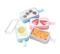 Cake Pop Molds - with Lid Food-Grade Silicone Easy Release 4 Piece | Freeze Ice Cream Maker,for Desserts Puddings Refrigerator Kitchen Party