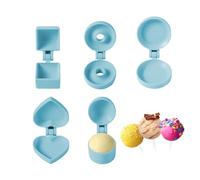 Cake Pop Mould, 5-Piece Round Cake Pop Baking Mould with Easy Demoulding - Non-Stick Aid for Dessert Making for Rice Balls Biscuits Soft Clay Chocolate Wedding Birthday Celebrations, Perfect for F