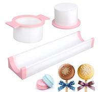 Cake Pop Mould, NAVESO 3 pcs Round Cake Pop Kit, Cakepop Mold Cutter & Maker Baking Supplies for Home, Birthday, Parties, Wedding Desserts