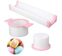 Cake Pop Mould Set with 9 Inch Tray, Non-Stick Cake Pop Kit, Circle Cake Pop Cutter & Maker Kit, Baking Supplies Shaper Mold for Muffins Fondant Chocolate Candy Chocolate