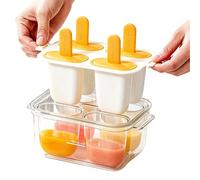 Cake Pop Moulds - 4 Compartments Easy Demoulding Drip-Proof Non-Stick Coating - Am Maker Mould - for Desserts in the Fridge for Home and Kitchen as well as Summer Party Picnic and