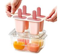 Cake Pop Moulds | 4 Compartments, Easy Release, Drip Proof and Non-Stick Coating, Cake Pop Freezer Mould - for Desserts in the Fridge for Home and Kitchen as well as Summer Party Picnic