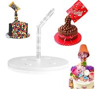 Cake Pouring Kit Anti Gravity Cake Stand Reusable DIY Decorative Cake Kit Baking Tools Create Unique Cakes Easily for Baby Shower Graduation Birthday Wedding Party