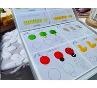 Cake Practice Decorating Board Set with Protector Reusable Wipeable, MDTARVF 23 Sheets Icing Piping Nozzles Practice Drawings Cake Decorating Kit Supplies