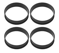 Cake Rings Baking Tools Crumpet Rings Non Stick Set of 4 Pancake Mould for Baking - Cooking English Muffin Rings - Easy to Clean Carbon Steel Cake Rings - Made in China
