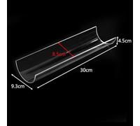 Cake Roll Shaping Insert 30CM Thickened Acrylic U-Shaped Transparent Retainer for Pastry and Dessert Baking, Semi-Round Kitchen Tool for Medium to Large Cakes, Easy to Use and Mon(8.5cm)