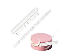 Cake Ruffle Spacing Tool - 24.5cm Adjustable Measuring Guide, Precision Cake Decorating Tool, Multi-Layer Fondant Pattern Marker | Baking Workshop Pastry Maker for Bakery, Home Kitchen, Confectionery