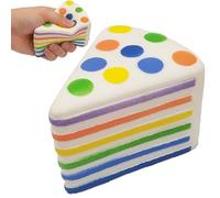 Cake Shape Squeeze Toy, Soft Slow-Rebound Sensory Ball, Funny Pastry Stress Relief Toy for Kids and Adults, Relaxation Tool Handy Squeeze Toys, for Classroom School Study Home Train Travel