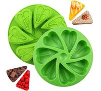 Cake Silicone Mold - 7-Cavity Heart Shaped Reusable Baking Tray | Soap Making Molds,for Cake Food Jelly Dessert Chocolate Candy Soap Candle Making
