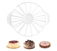 Cake Slicer - PP 32.5x26.5x3cm | Cake Divider Available in 14/16 Portion | Durable Portion Cutter for Evenly Cutting Cakes Cheese and Bread at Parties Or Home Baking
