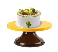 Cake Spinner, 10 Inch Tabletop Dessert Serving Base, Rotating Food Derving Plate for Cake Decorating Dinning Table Bakery Shop Home Kitchen Wedding Birthday