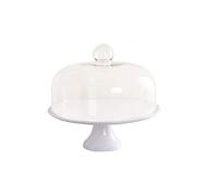 Cake Stand Cake Tray Tall Bread Display Stand with Lid Glass Lid Fruit Tray Afternoon Tea Snack Cake Stand for Wedding Party Festival Dessert Stand Cupcake Holder