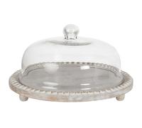 Cake Stand DENDERA Mango Wood Light Brown