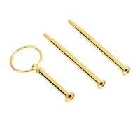 Cake Stand Fittings Kits, Fitting Holder Multi Tiers Tray Handle Fruit Plate Hardware Stands Multi-Tiers Cupcake Set 2-tiers Crown- Silver 2-tiers Crown (Round three-layer gold)