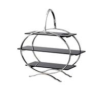 Cake Stand S/Steel With Three Acrylic Plates