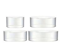Cake Stand Set | 4 Tiers Acrylic Fillable Serving Holder | Wedding Cake Stand for Dessert Serving | For Table Decoration Wedding Birthday Christmas Party Celebration Home Biscuits