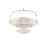 Guzzini 1994 Cake Stand with bell-1994 Bell, SAN, SMMA, White