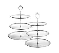 Cake Stands Stainless Steel Tiered Cupcake Stand 3 Tier Serving Tray Platters Table Display Cupcake Tower Cake Plates