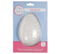 Cake Star Easter Egg Mould, 2 Part Textured Chocolate Making Mold, Create Your Own Easter Eggs - Large, 140 mm x 93 mm 84833 Transparent