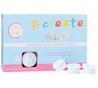 Cake Star Push Easy Script Cutters - Lowercase Alphabet - - Letter Cookie Cutter for Cake Decorating and Sugarcrafting with Fondant, Marzipan, Sugarpaste, Pastry