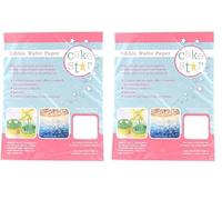 Cake Star White Wafer Paper, 178 x 142mm, 12 Sheets, Rice Paper For Baking and Cake Decorating (Pack of 2)