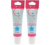 Cake Star Writing Icing, Tubes, Frosting Pens With Icings Ready To Use, Vibrant Colour, Create Edible Decorations & Your Own Personalised Messages & Designs - Blue 25g (Pack of 2)