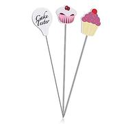 Cake Tester,3 PCS Stainless Steel Cake Skewers Cake Testing Needles Cake Probe Cake Pin Needle Sticks for Cupcake Bread Muffin Baking Supplies Kitchen Bakery Tools