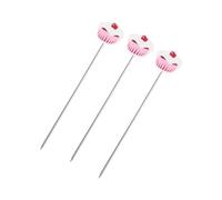 Cake Tester Stainless Steel Cake Skewer Reusable Cake Probe Testing Needle for DIY Cake Bread Muffin Baking Supplies 3pcs (Pattern 2)