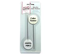 Cake Tester Testers Skewers Probes Needles Sticks Stainless Steel - Reuseable Baking Cooking Kitchen Utensil for Cakes (2X Testers)