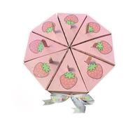 Cake Themed Surprise Gift Box - Two-Tier Blind Hole Mystery Box for Girlfriend, Best Friend, Valentine's Day, Anniversary with 8 Mini Gifts, Reusable Romantic Memory Storage (4.13x4.13x5.51in)