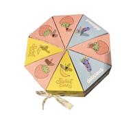 Cake Themed Surprise Gift Box - Two-Tier Blind Hole Mystery Box for Girlfriend, Best Friend, Valentine's Day, Anniversary with 8 Mini Gifts, Reusable Romantic Memory Storage (4.13x4.13x5.51in)