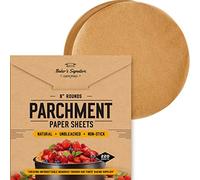 Cake Tin Liners 8" Round 220 Pcs, Parchment Paper Rounds, Precut | Greaseproof and non-stick; unbleached; fits 20cm pans; easy to use and releases cleanly