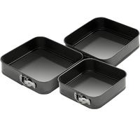 Versatile Set Of Three Spring Form Cake Tin, Durable Cake Tin For Kitchen, Non Stick Coated Baking Tins