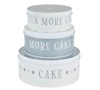 Cake Tins for Baking, Set of 3, Life is Cake Round Cake Tin Cake Tin, Nesting Cake Tins, Cheesecake Tins, Cake Pan Size Kitchen Storage Cake Tins