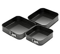 Versatile Set Of Three Spring Form Cake Tin, Durable Cake Tin For Kitchen, Non Stick Coated Baking Tins