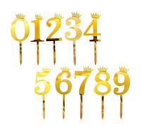 Cake Topper - Acrylic Cupcake Decor,Acrylic Cake Topper Numbers,for Celebration Graduation Family Gathering Retirement Boys Girls Men Women