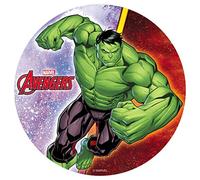 Cake Topper Children's Birthday - Hulk Avengers Edible Imagen - Round 20cm 8 inch