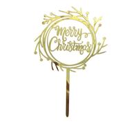Cake Topper Decorations,Safe Acrylic Christmas Cake Decoration Merry Christmas Reindeer Snowman Cupcake Toppers Dessert Topper Picks for Merry Party Favors
