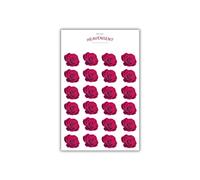 Cake Topper Edible 40 Red Roses Flowers Pre-cut Premium Thick Sweet Wafer Card Standing Cupcake Toppers Birthday Party Cake Decorations