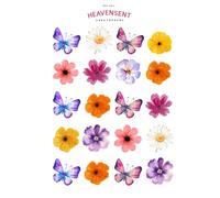 Cake Topper Edible Pre-cut 40 Butterflies Roses & Flowers Premium Thick Sweet Wafer Card Standing Cupcake Toppers Birthday Party Cake Decorations