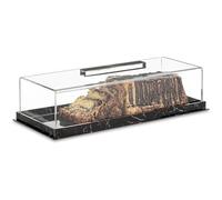 Cake Tray With Lid - Acrylic Rectangular Dessert Holder Storage Container | Multifunctional Pastry Display Case For Party Home Kitchen Wedding Birthday