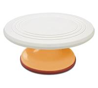 Cake Turntable,Rotating Turns Smoothly Revolving Stand for Decorations Accessories Supplies Cookies Cupcake Decorating(Light Yellow)