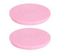 Cake Turntable Stand Mini 5.5inch Rotating Cake Stand with Anti-Slip Base for Cake Decorating Baking Tools (2 Pcs)